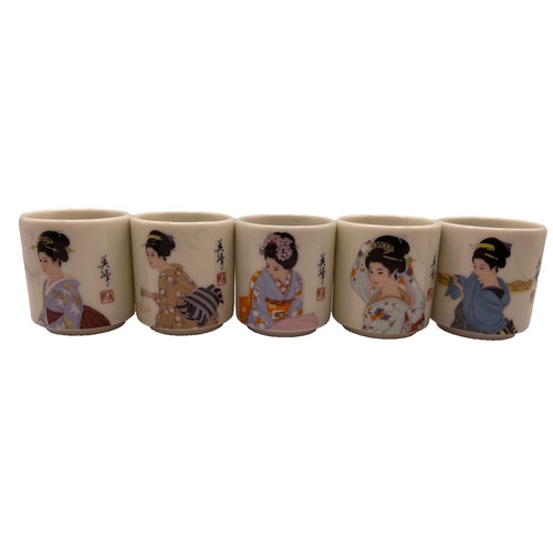 Vintage porcelain sake cup - vintage,