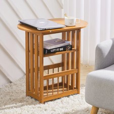 Side Table Magazine Rack