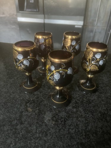 Gold and glass wine - gold,