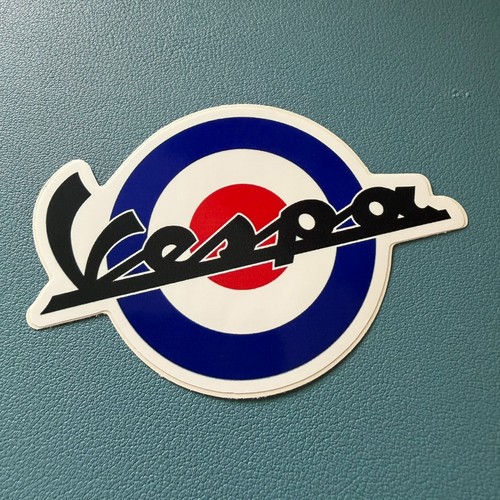 Vespa blue sticker - blue,