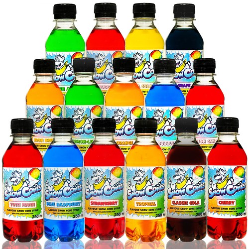 Slush puppy syrup snow cone - syrup|snow,