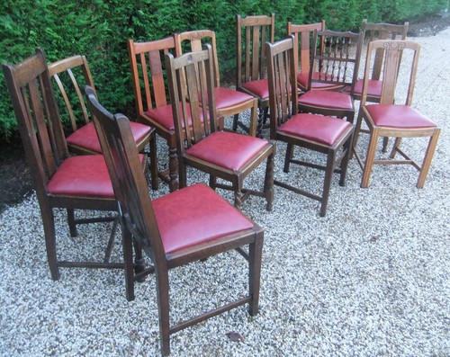 Large collection oak 1920s - collection,