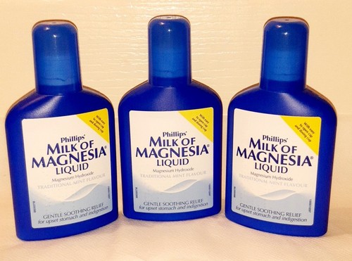 Milk magnesia liquid mint - of, |