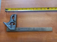 Vintage Rabone Chesterman No 1912 Combination Square Metric Imperial Good Cond