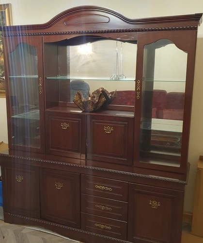 Stylish large mahogany glass - stylish,