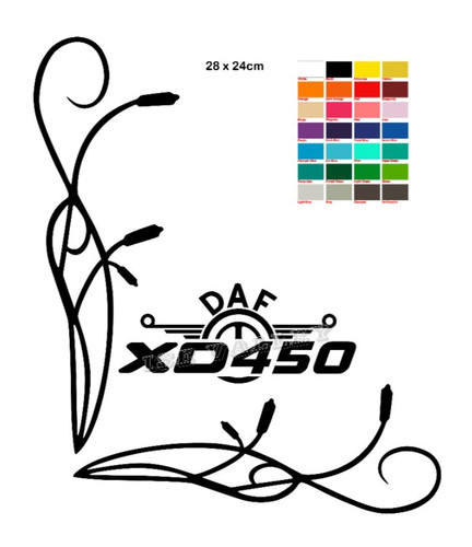 Daf 450 window vinyl - 450,