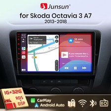 DAB+ 4G Android 13 Car Stereo Radio For Skoda Octavia 2008-2013 GPS Sat Nav Cam