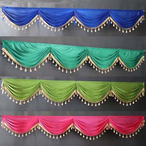 Faux silk valance vintage - silk,