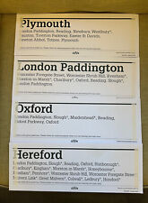 4 x Great Western Railway Destination Carriage Labels - Different Destinations