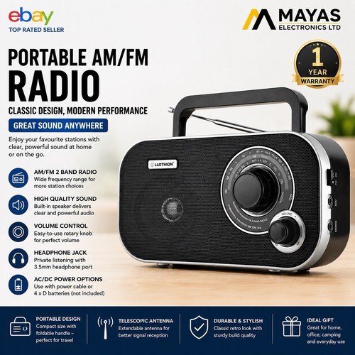 Portable radio mains - radio,