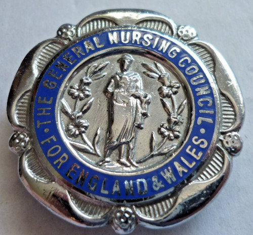 Vintage enamel badge general - vintage,