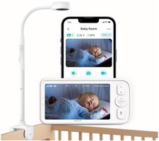 NETVUE Baby Monitor with Camera and 4 in 1 Holder, 5 Inch 1080P HD Video Baby Monitor
