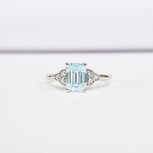 2ct simulated blue aquamarine - 2ct,