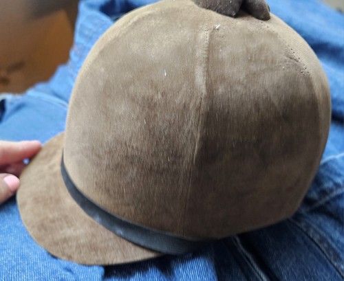 Vintage mocha brown velvet - brown,