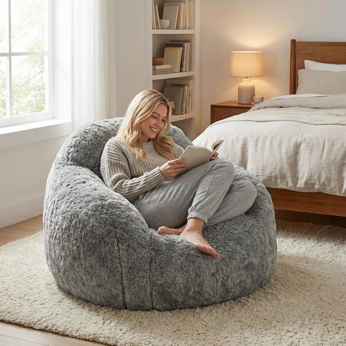 Bean bag chair - bean, plush