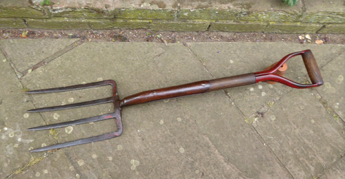 Vintage potato fork lug - potato, fork.