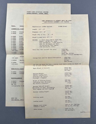 Court line fleet list - line,