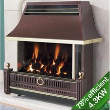 Flavel Renoir LFE Gas Fire Bronze Outset FRECR0EN Convector Gas Fire Coal
