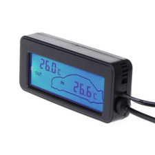 1x 12V Car Digital Blue LCD