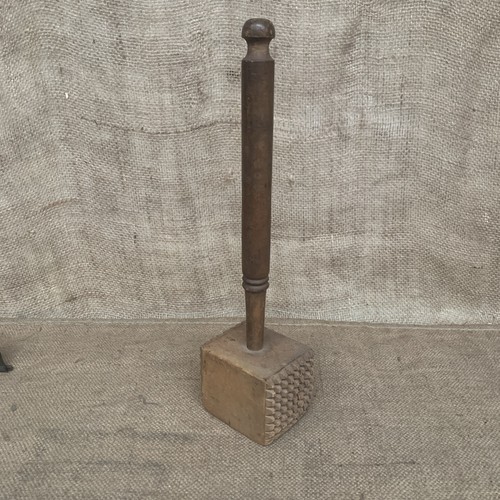 Antique wooden tenderiser - antique,