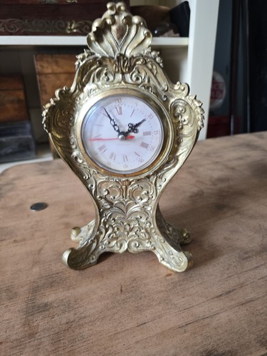 Gilt ornate clock vintage - ornate, clock.