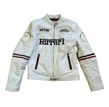 Ferrari Michael Schumacher Edition Leather Jacket for F1 Fans, Original Leather.