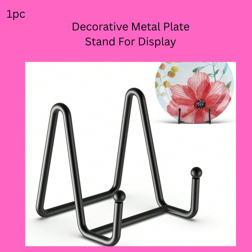 Decorative metal plate stand - plate,