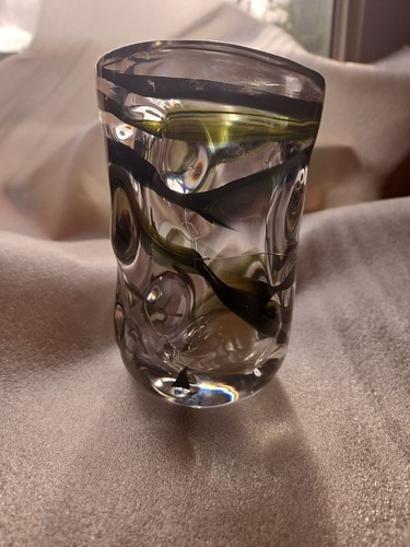 Whitefriars knobbly glass vase - whitefriars,