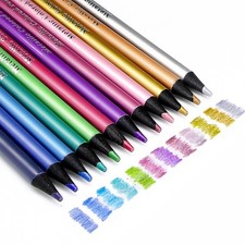 12 x Metallic Coloured Pencil