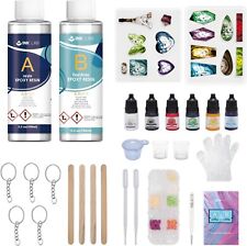 Epoxy Resin Kit For Beginners - Clear Resin, Molds, Pigments, Glitter & Accessor