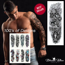 Temporary Tattoo Sleeve Full Arm Waterproof Tattoo Transfers Body Art Men Women