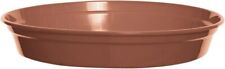 Terracotta Plastic Plant Pots & Saucers Trays Gardening Flowers Pot Planter