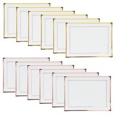 6 Plastic Serving Trays for