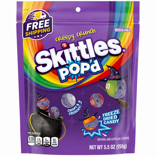 Skittles pop creepy crunch - skittles,