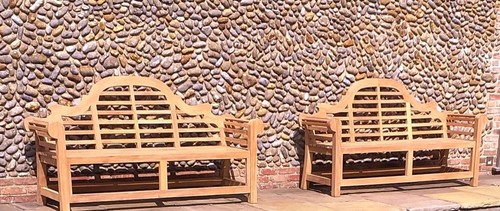6ft teak lutyens bench - lutyens,