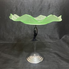 VINTAGE URANIUM GLASS GLOWING