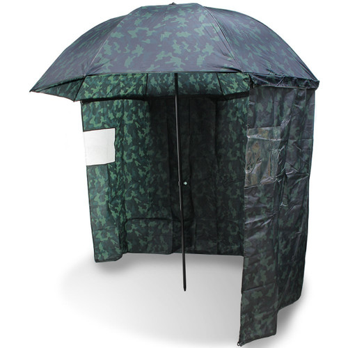 Green camo brolly with zip - brolly,