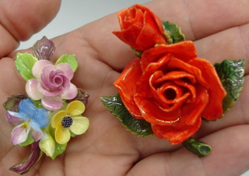 English bone china - bone, flower