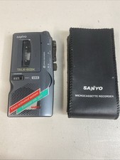 Sanyo Microcassette Recorder With Case  Talkbook trc-670m Spares & Repairs@D 