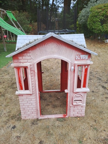 Wendy house and sand - and, water