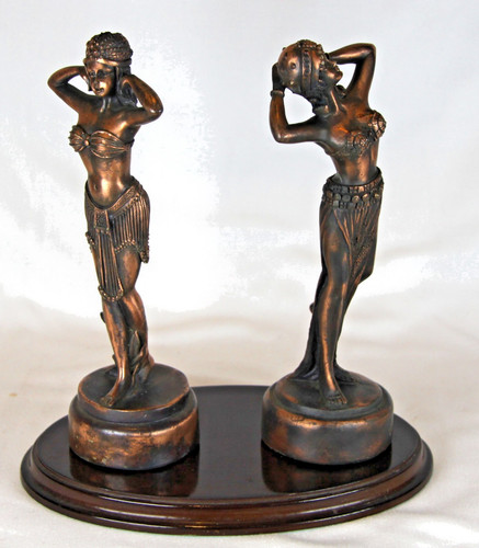 Pair resin art deco - resin,