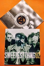 U2 SWEETEST THING  7" UK JUKEBOX VINYL 45 EX WITH FREE CUSTOM PIC SLEEVE