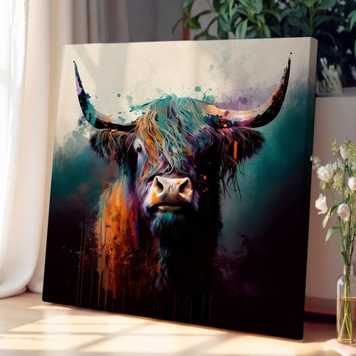Highland cow abstract - cow,