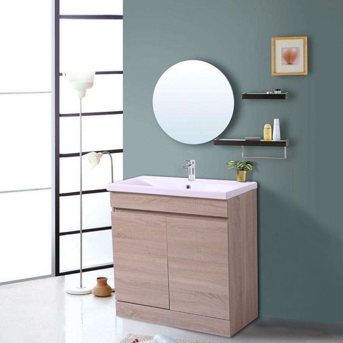 Gloss white light grey - light, oak