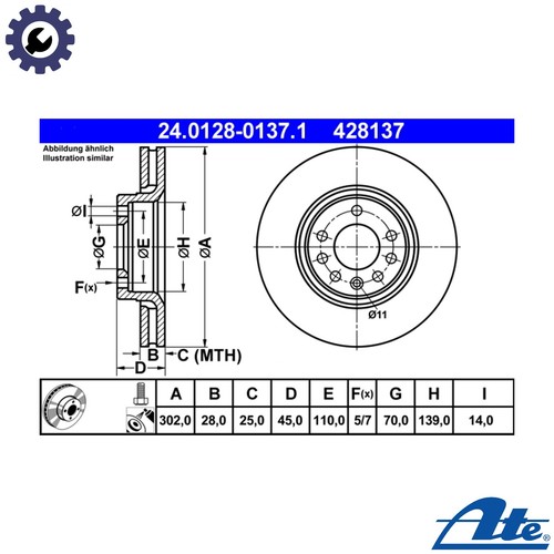 Brake disc 0128 - 2x,