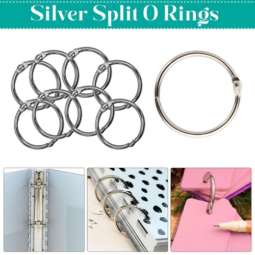 Silver metal split - silver, rings