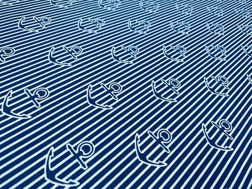 Anchor stripe fabric - anchor,