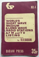 Vintage Babani Listing of World's Short, Medium & Long Wave Radio Stations. 1971