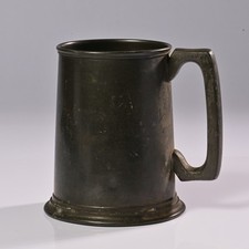 Antique English Pewter Tankard – J.B & Co – BEST ENGLISH PEWTER – c.1890–1920