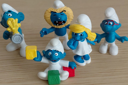 The smurfs plastic - the, 5x